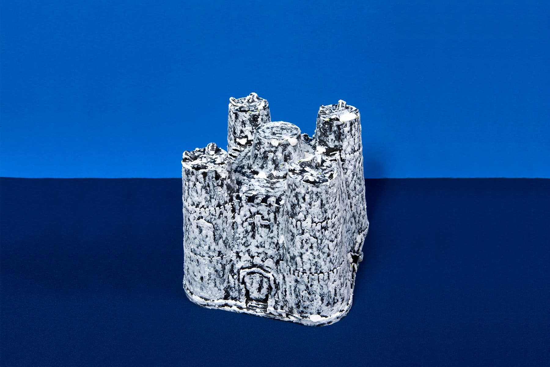 ‘The Mount’ 2012 Found sandcastle bucket, surfwax and neoprene.