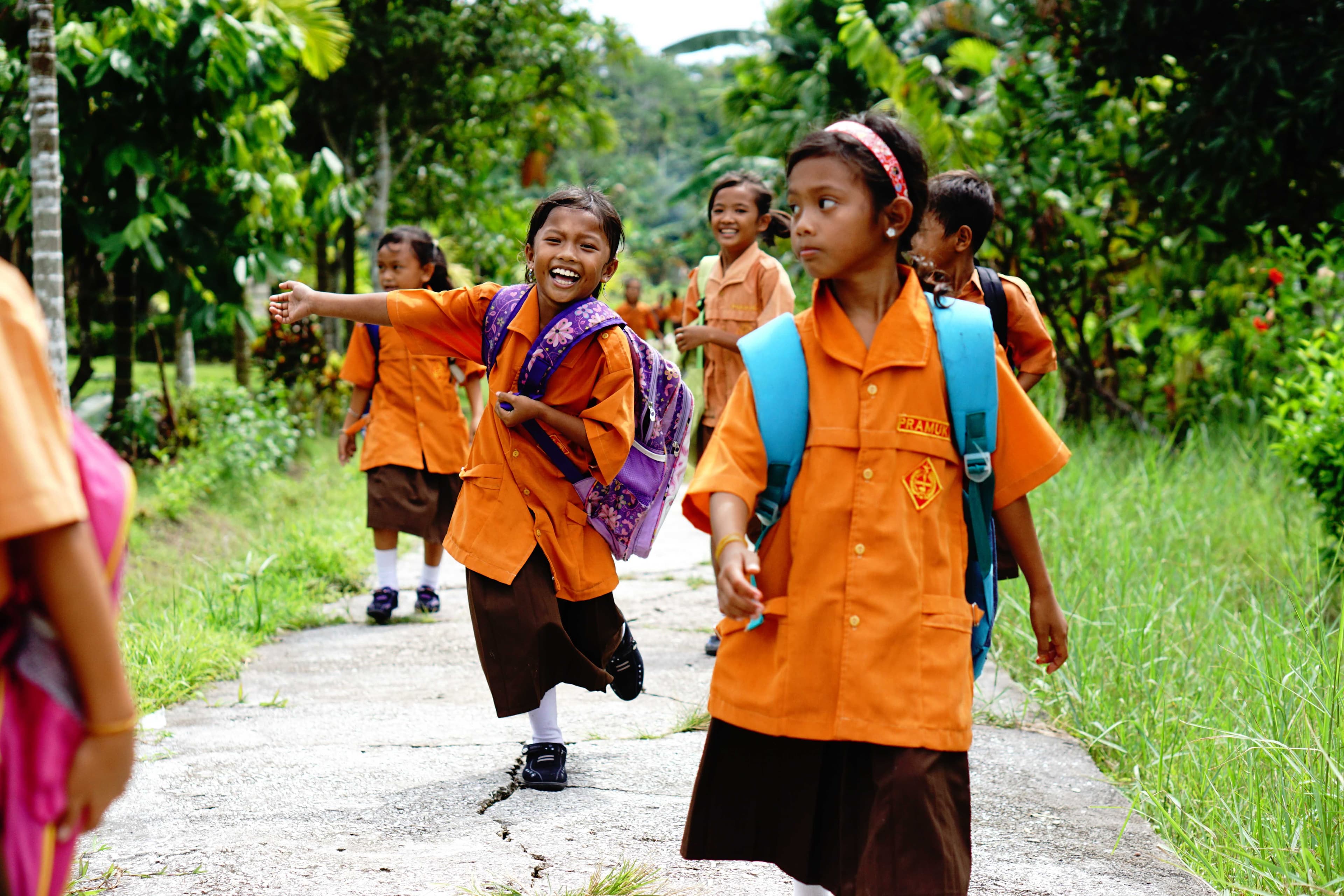 Schools out for the day.